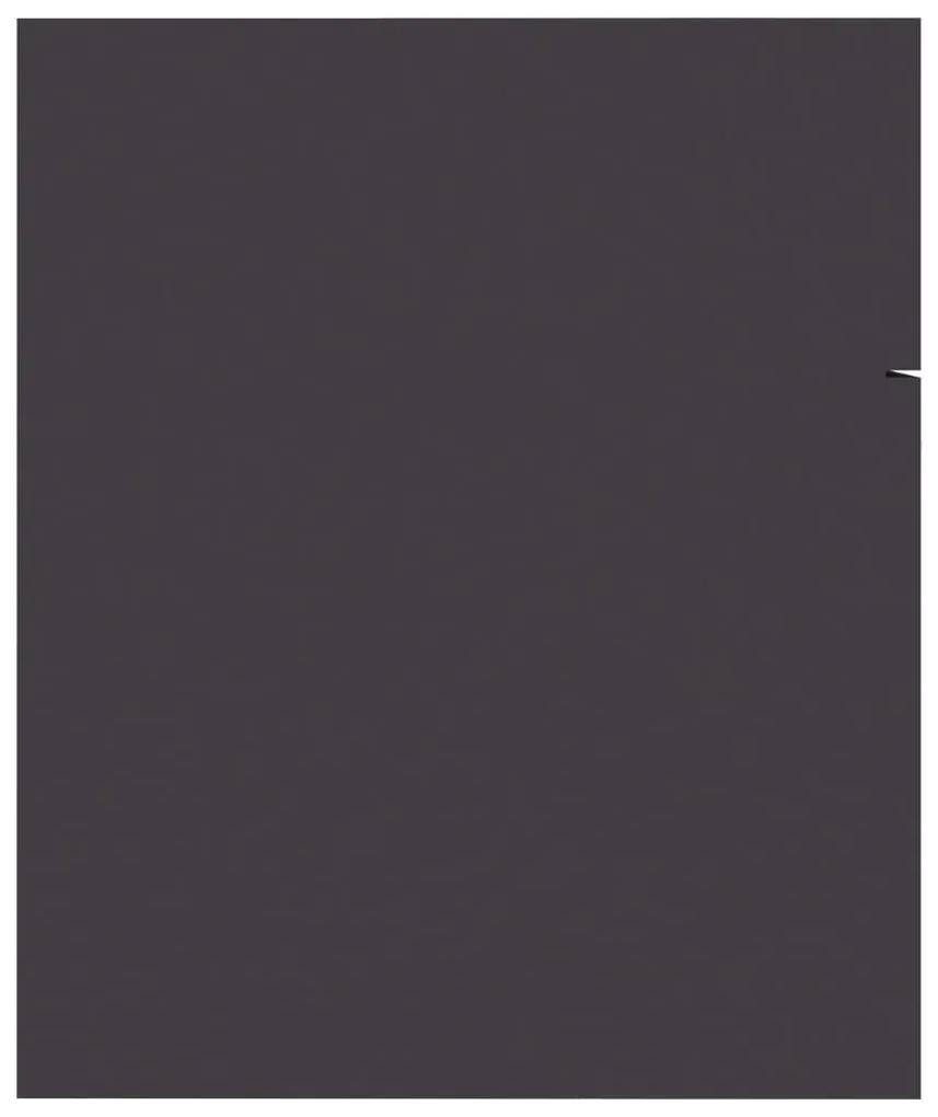 vidaXL Ντουλάπι Νιπτήρα Γκρι 60 x 38,5 x 46 εκ. από Μοριοσανίδα