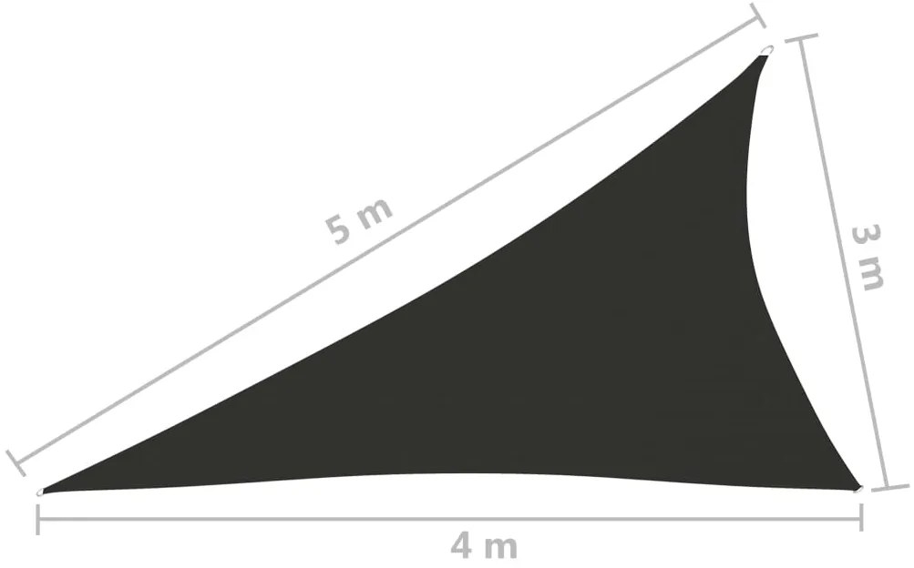 ΠΑΝΙ ΣΚΙΑΣΗΣ ΤΡΙΓΩΝΟ ΑΝΘΡΑΚΙ 3 X 4 X 5 Μ. ΑΠΟ ΎΦΑΣΜΑ OXFORD 135118