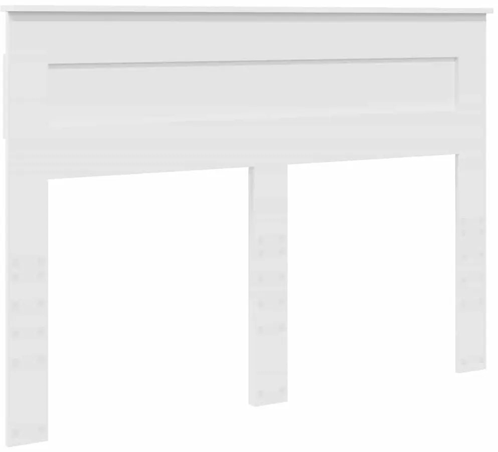 vidaXL Κεφαλάρι με κεφαλάρι Λευκό 150 cm Επεξεργασμένο ξύλο