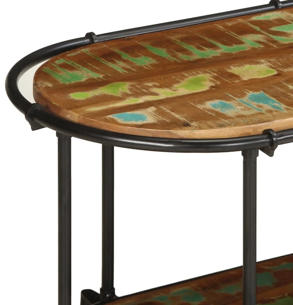 ντουλάπι τηλεόρασης 160x42x40 cm από μασίφ ξύλο αναγεννημένο - Καφέ