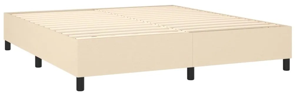 ΚΡΕΒΑΤΙ BOXSPRING ΜΕ ΣΤΡΩΜΑ ΚΡΕΜ 160X200 ΕΚ. ΥΦΑΣΜΑΤΙΝΟ 3128298