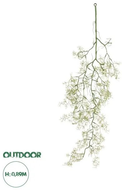 Artificial Garden EUCALYPTUS HANGING BRANCH 20409 Τεχνητό Διακοσμητικό Κρεμαστό Φυτό Ευκάλυπτος Υ89cm Globostar 20409