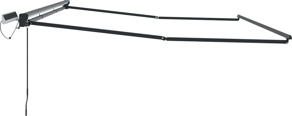vidaXL Solar Electric Awning Frame 4 x 3 m Ανθρακί