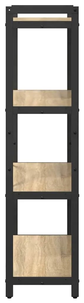vidaXL Βιβλιοθήκη Sonoma Δρυς 80 x 30 x 118 εκ Επεξεργασμένο ξύλο