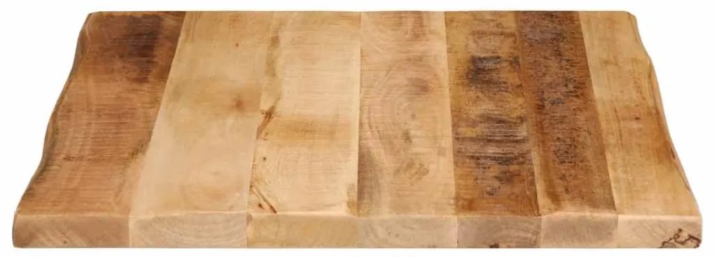 vidaXL Επιφάνεια Τραπεζιού 40x40x2,5 εκ. Live Edge Μασίφ Ξύλο Μάνγκο