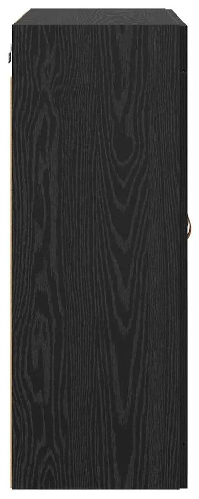 vidaXL Επιτοίχιο ντουλάπι Μαύρη Οξυά 69,5 x 34 x 90 εκ.