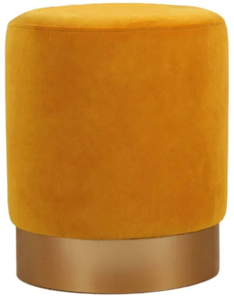 Σκαμπό Memfis 209FLF1268 40x45cm Mustard