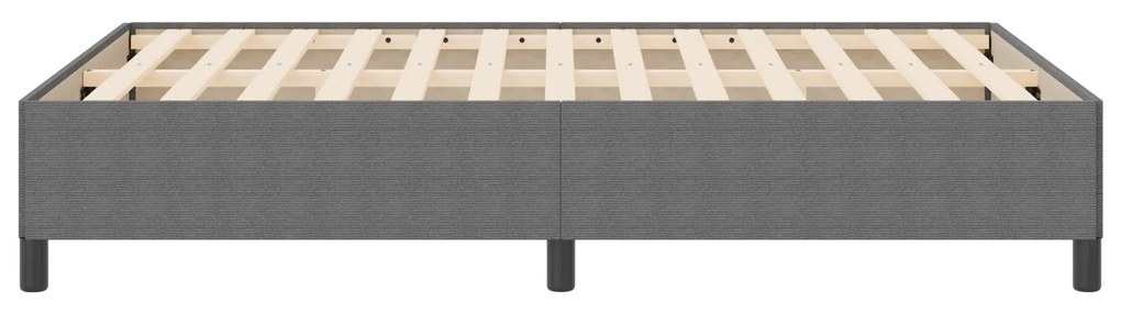 vidaXL Κρεβάτι Ράμπα Ανοιχτό Γκρι 140x200 εκ. Υλικά Κορδούρα