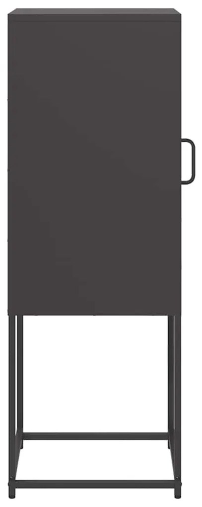 Sideboard Μαύρο 36x39x107 cm από χάλυβα ψυχρής έλασης - Μαύρο