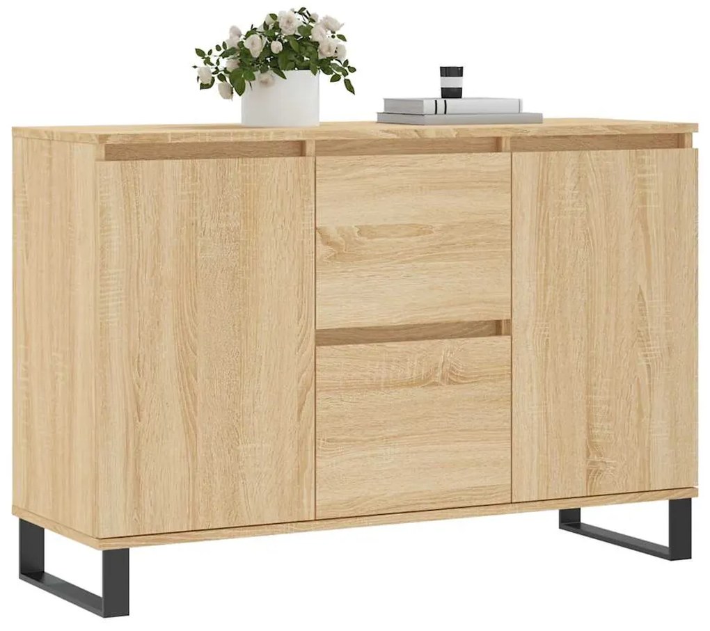 vidaXL Μπουφές Sonoma Δρυς 104 x 35 x 70 εκ. από Επεξεργασμένο Ξύλο