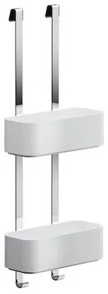 Geesa 8902 Inox White Matt Κρεμαστή Σπογγοθήκη - Μπουκαλοθήκη 25 x 11,5 x 8 cm
