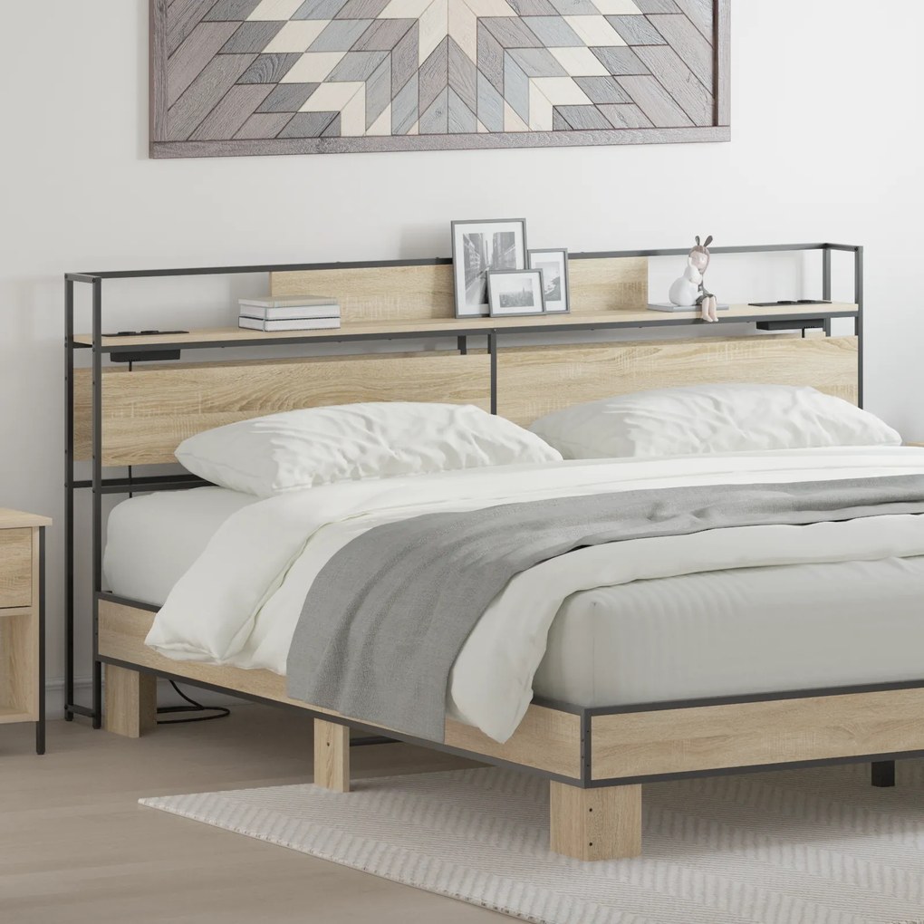 vidaXL Κεφαλάρι Αποθήκης Sonoma Δρυς 180 cm Επεξεργασμένο ξύλο