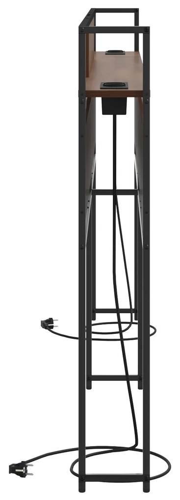 vidaXL Κεφαλάρι Αποθήκης Καφέ δρυς 180 cm Επεξεργασμένο ξύλο