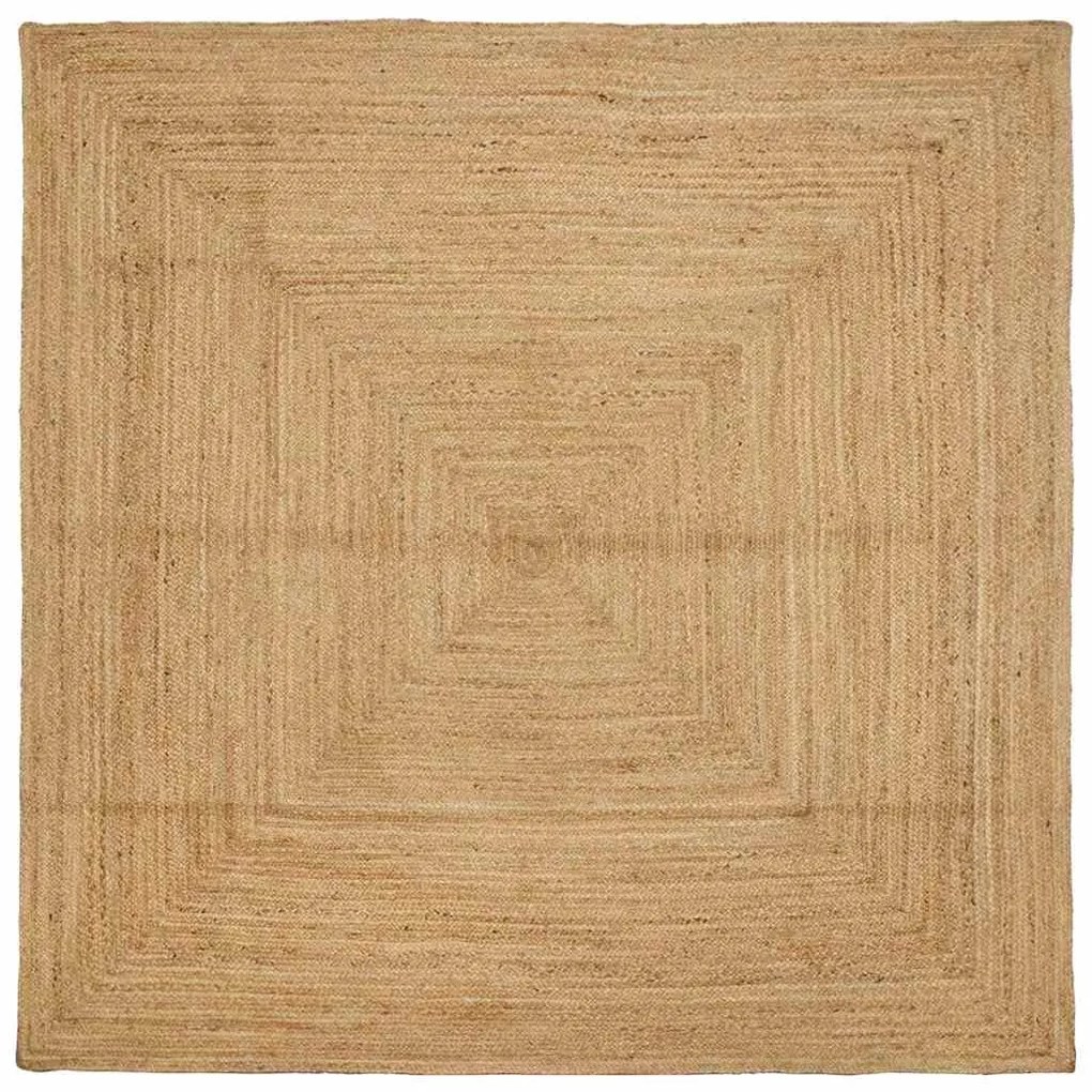 vidaXL Χαλί Μπεζ 200 x 200 cm Γιούτα