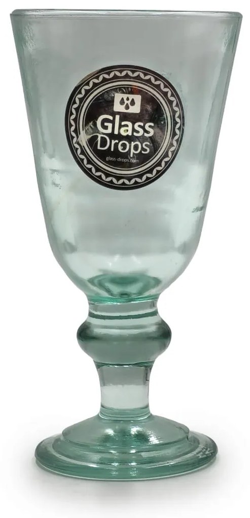 Ποτήρι Glass Drops Αuthentic (1390) Από ανακυκλωμένο γυαλί, Χωρητικότητας 250ml, Διαστάσεων Ø 9.5 x Υ 18.5 cm