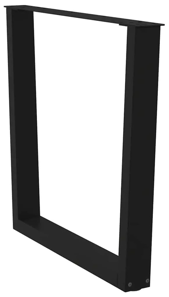 vidaXL Πόδια Τραπεζαρίας Σχήματος V 3 τεμ. Μαύρο 80x(72-73,3) εκ. Ατσάλι