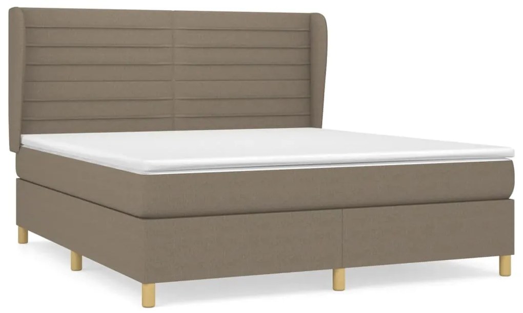 ΚΡΕΒΑΤΙ BOXSPRING ΜΕ ΣΤΡΩΜΑ TAUPE 180X200 ΕΚ. ΥΦΑΣΜΑΤΙΝΟ 3128625