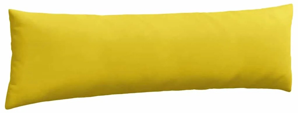 vidaXL Μαξιλάρι Καναπέ 2 pcs Κίτρινο 145 x 40 εκ. Υφασμάτινο Κορντουρά