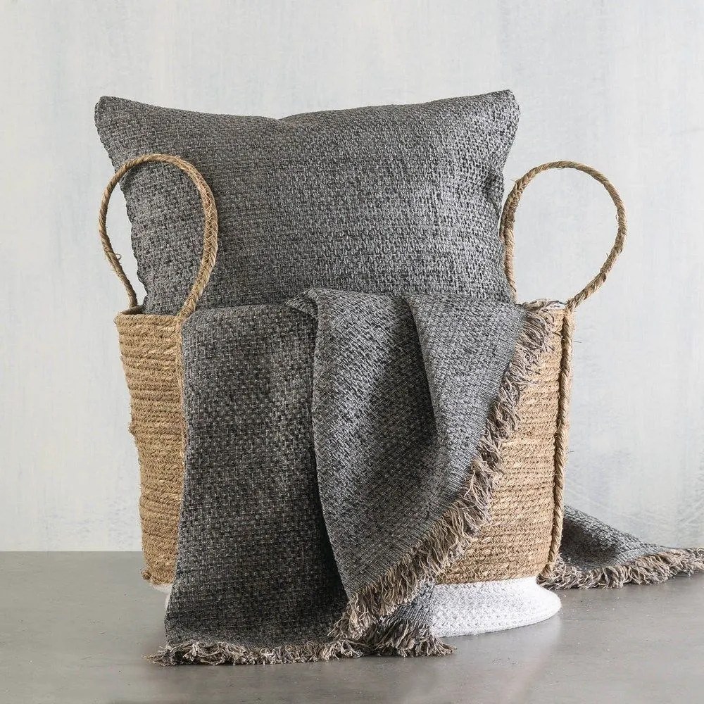 Ριχτάρι Rowen Grey Ρυθμός Τετραθέσιο 180x330cm Chenille,Cotton,Polyester