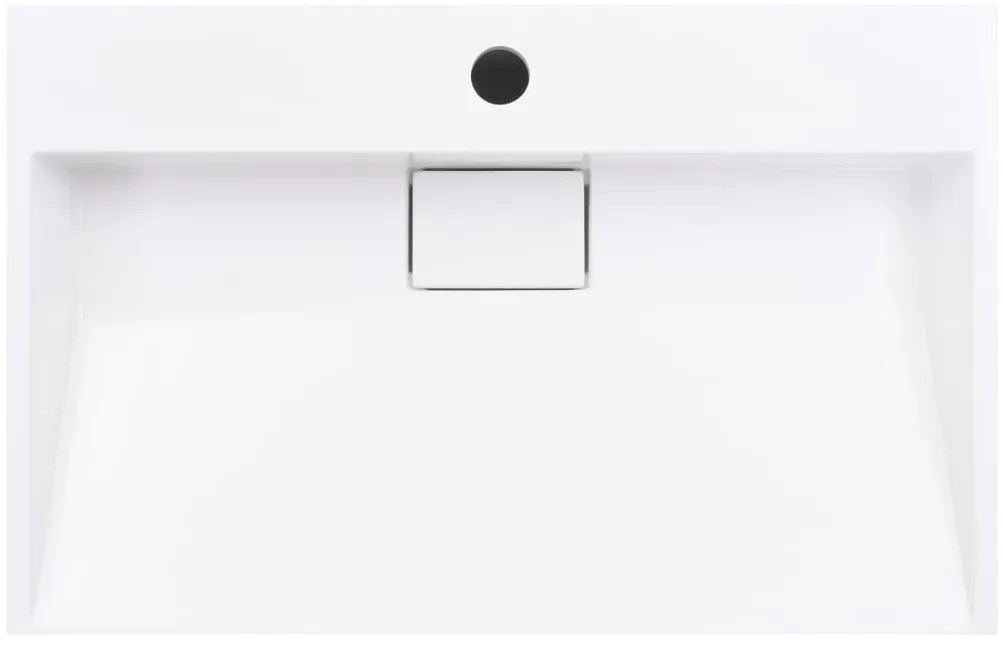 vidaXL Νιπτήρας Λευκός 60x38x11 εκ. Συνθετικός από Τεχνητό Μάρμαρο