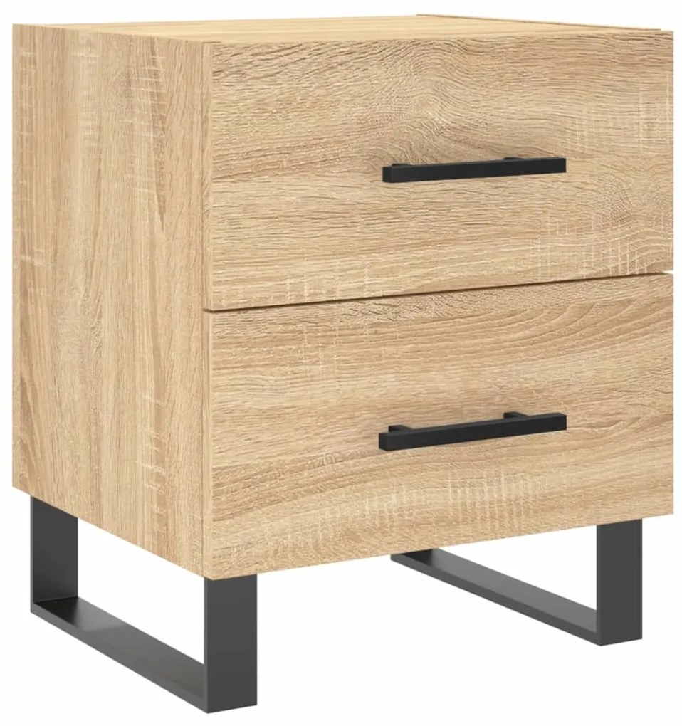 vidaXL Κομοδίνο Sonoma Δρυς 40 x 35 x 47,5 εκ. από Επεξεργασμένο Ξύλο
