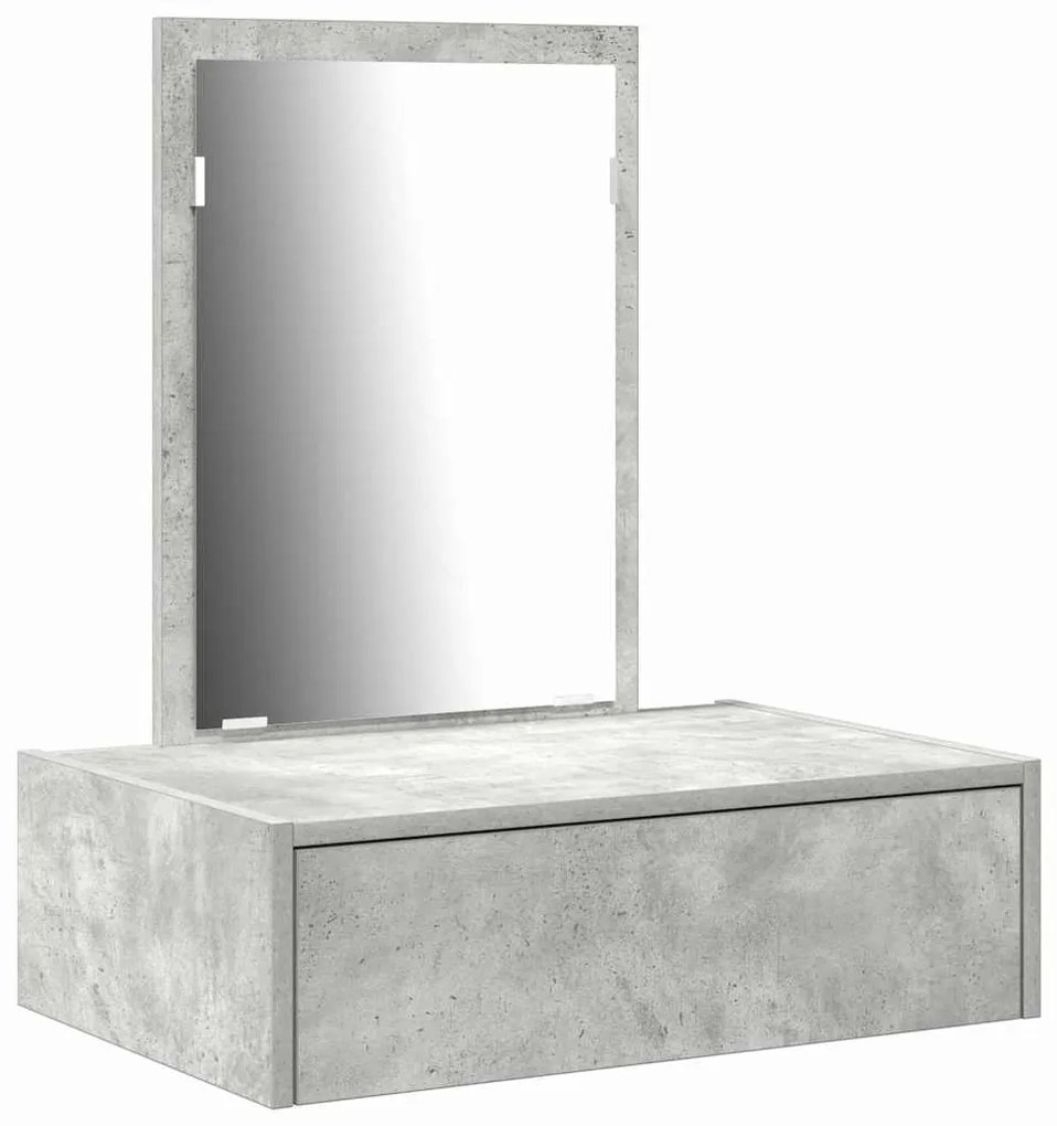 vidaXL Τραπέζι περιποίησης Γκρι 60 x 40 x 70 εκ. Επεξεργασμένο ξύλο