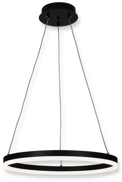 Κρεμαστό Φωτιστικό Οροφής D88059/1 Ακρυλικό LED 3000K-6000K Sunlight-D88059/1-BK-Μαύρο D88059/1-BK