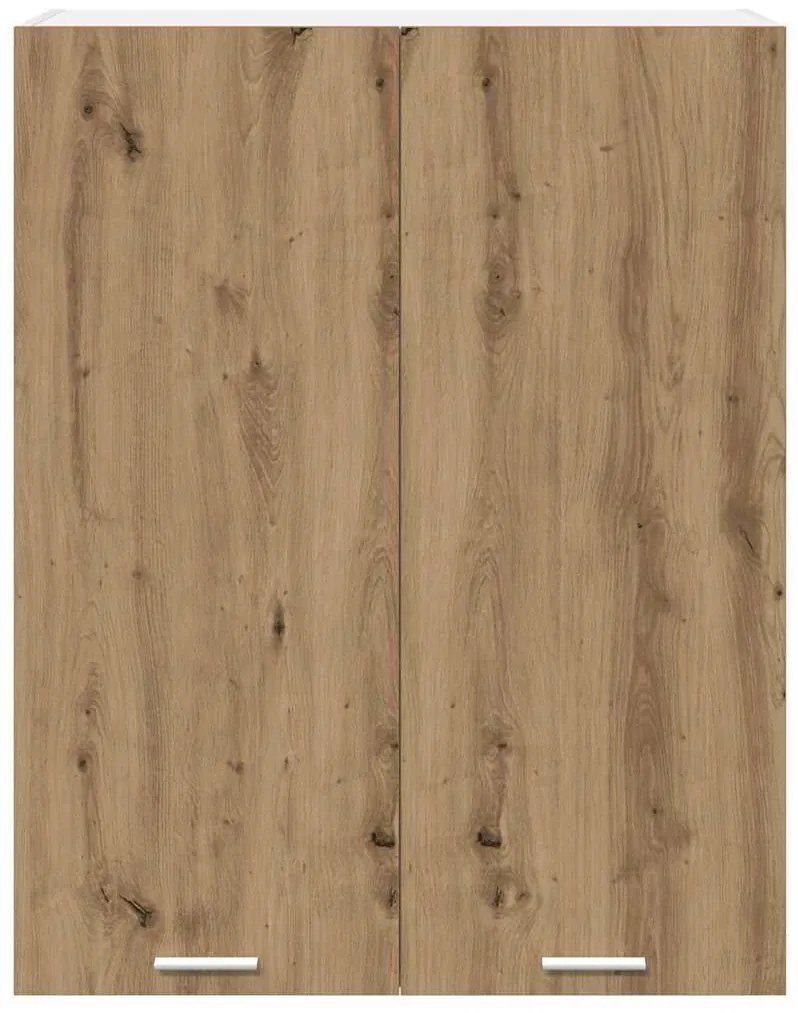 vidaXL Κρεμαστό ντουλάπι με πόρτα Riga Artisan Oak 80 x 31 x 100 εκ.