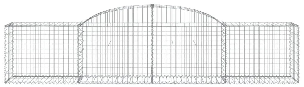 vidaXL Συρματοκιβώτια Τοξωτά 25 τεμ. 300x50x60/80 εκ. Γαλβαν. Ατσάλι