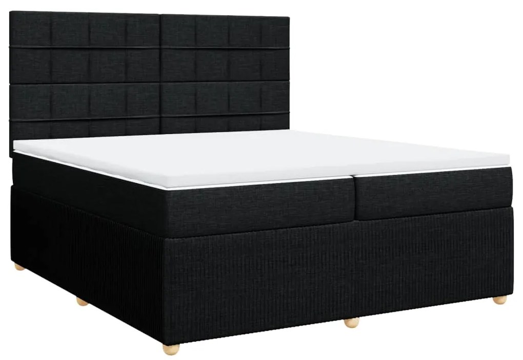 ΚΡΕΒΑΤΙ BOXSPRING ΜΕ ΣΤΡΩΜΑ ΜΑΥΡΟ 200X200 ΕΚ. ΥΦΑΣΜΑΤΙΝΟ 3292165