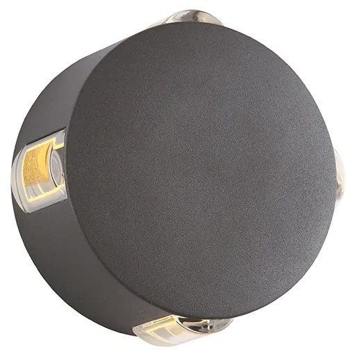 LED HP WALL LUMINAIRE 5W 170LM 15° 230V AC 3.000K DARK GREY CRI80 IP54 30.000HRS - 3000K - LG2621G