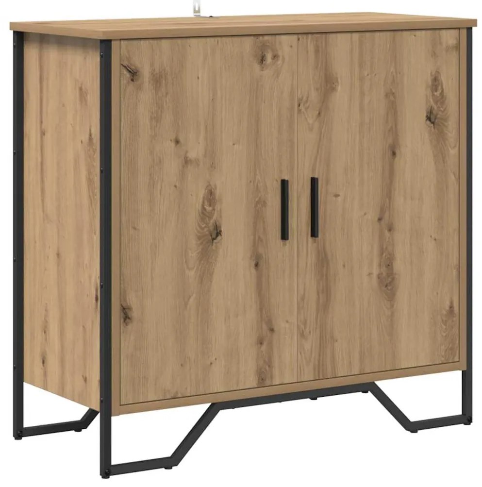vidaXL Πλαϊνό γραφείο artisan δρυς 78 x 35.5 x 74.5 εκ.
