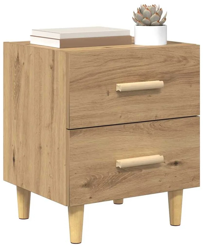 vidaXL Ντουλάπι κρεβατιού με συρτάρι artisan δρυς 40 x 35 x 47.5 εκ
