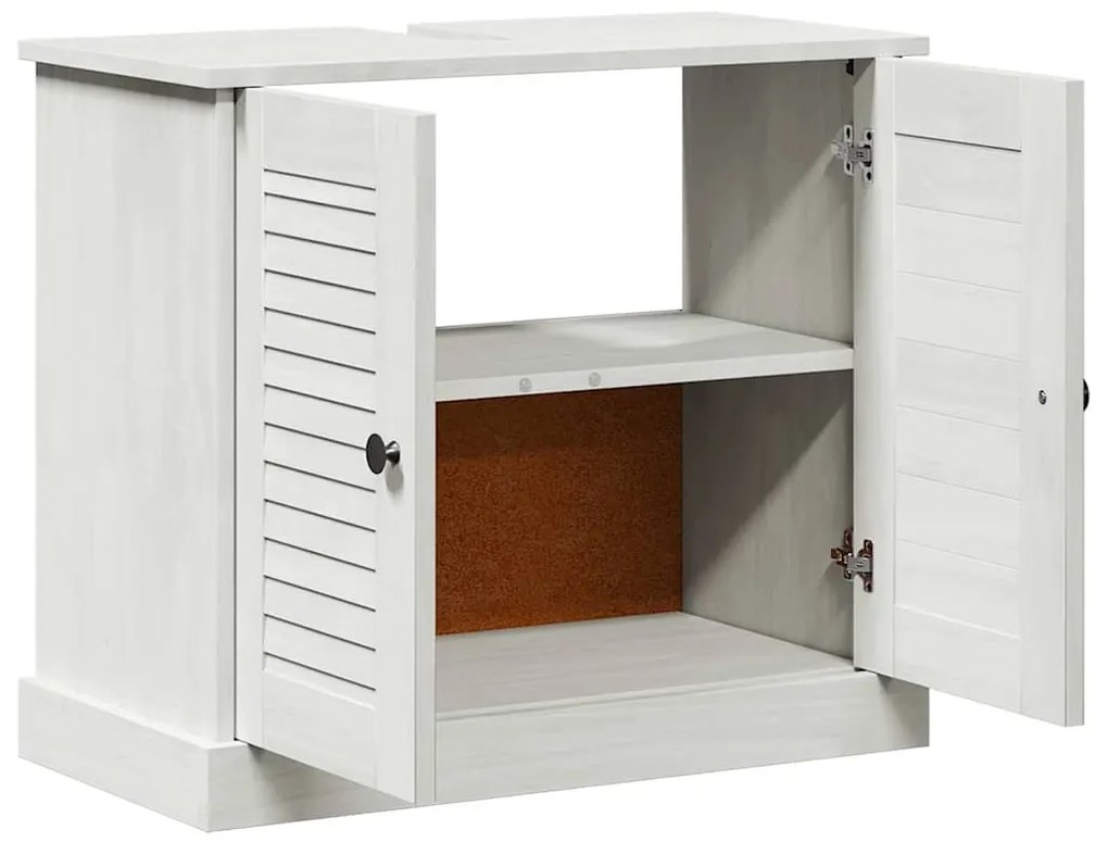 vidaXL Ντουλάπι νιπτήρα VIGO Λευκό και Αντίκα Λευκό 68 x 34 x 59 εκ.