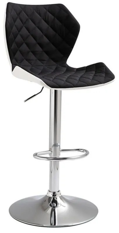Σκαμπό Bar 90 43.2206.S (Σετ 2τμχ) 47x50x115cm Black Metal, Fabric