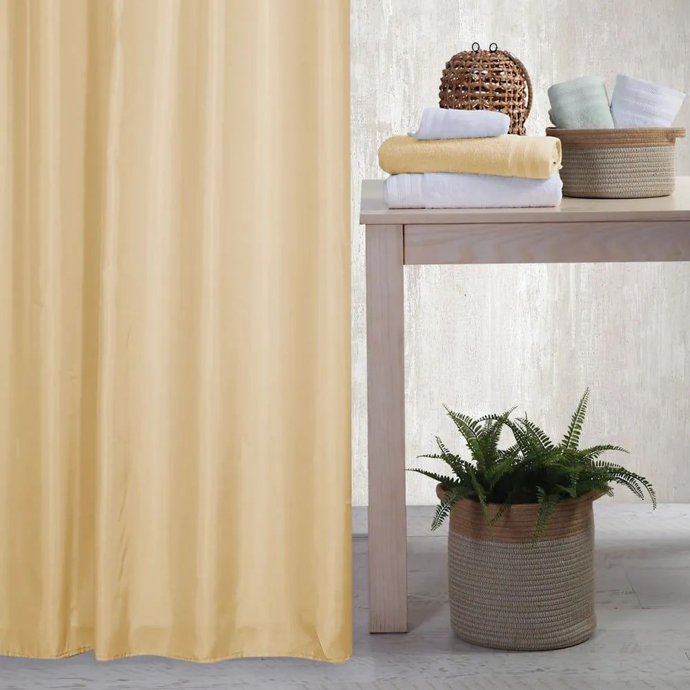 Κουρτίνα Μπάνιου Shower Yellow Nef-Nef 180Πx200Υ 180x200cm Πολυέστερ