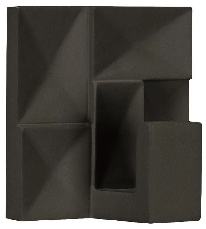 Κρεμάστρα Μπάνιου Brinkle 5x5cm Black Kleine Wolke Polyresin