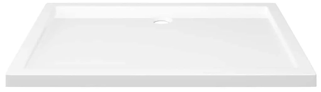 vidaXL Βάση Ντουζιέρας Ορθογώνια Λευκή 80 x 110 εκ. από ABS