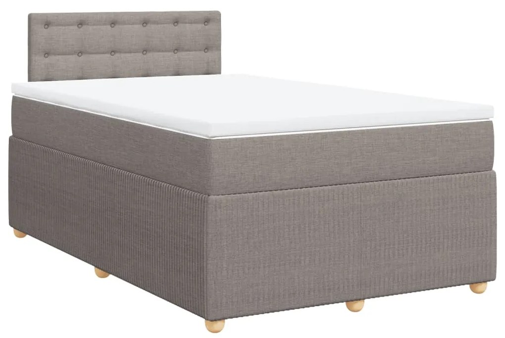 ΚΡΕΒΑΤΙ BOXSPRING ΜΕ ΣΤΡΩΜΑ TAUPE 120X190 ΕΚ. ΥΦΑΣΜΑΤΙΝΟ 3289713