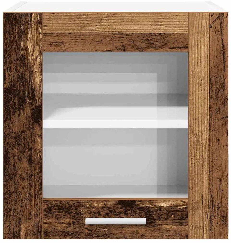 vidaXL Κρεμαστό ντουλάπι Riga 2 pcs Παλιό Ξύλο 40 x 31 x 40 εκ.