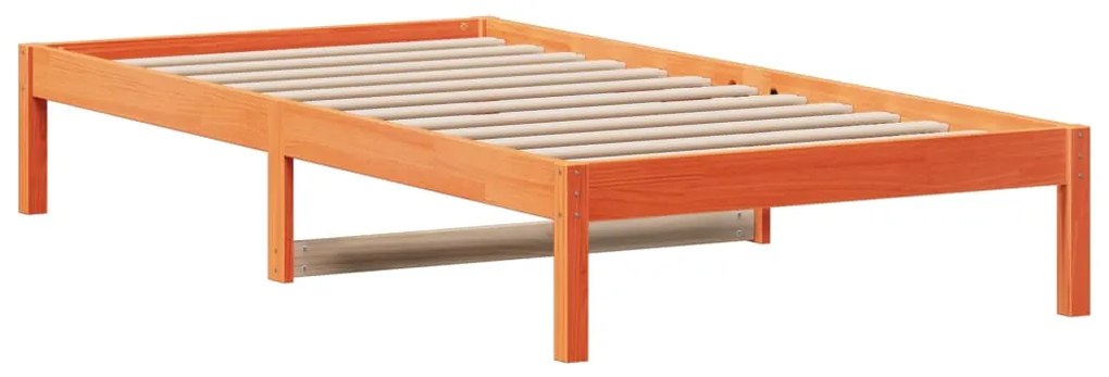 vidaXL Καναπές Κρεβάτι Χωρίς Στρώμα Καφέ 90x190 εκ. Μασίφ Ξύλο Πεύκου