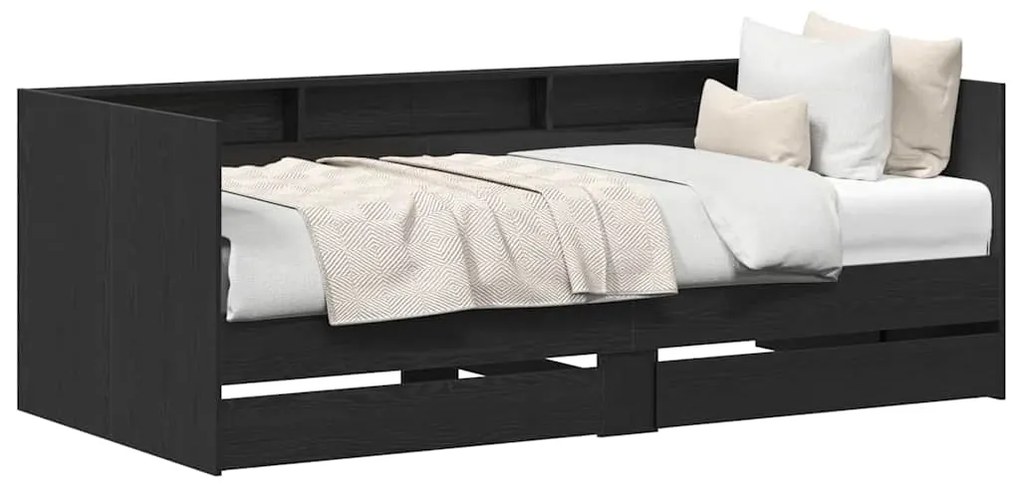 vidaXL Κρεβάτι Ημέρας Γκρι 90 x 200 cm Επεξεργασμένο ξύλο