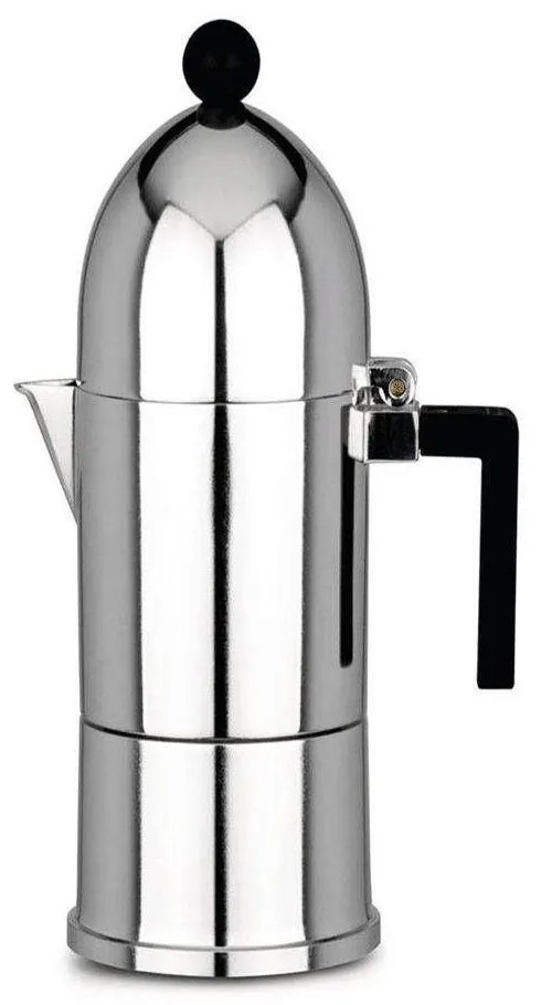 Καφετιέρα Espresso La Cupola A9095/3 B 150ml Silver-Black Alessi Aluminium