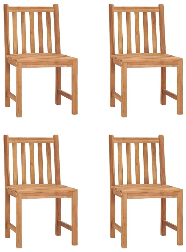 vidaXL Σετ Τραπεζαρίας Κήπου 5 τεμαχίων από Μασίφ Ξύλο Teak 160x80 εκ.