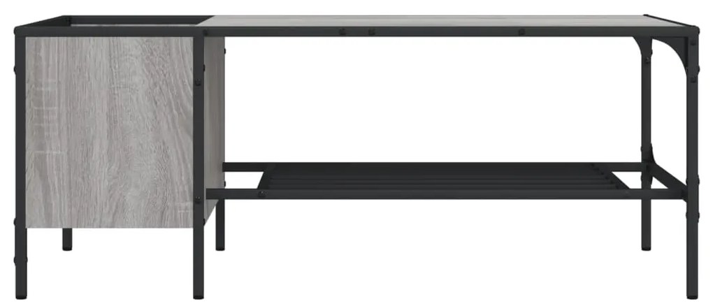 vidaXL Τραπεζάκι Σαλονιού με Ράφι Γκρι Sonoma 100x51x40 εκ. Επεξ. Ξύλο