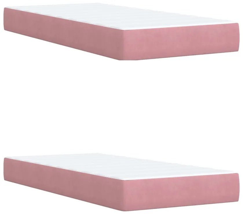 ΚΡΕΒΑΤΙ BOXSPRING ΜΕ ΣΤΡΩΜΑ ΡΟΖ 200X200 ΕΚ. ΒΕΛΟΥΔΙΝΟ 3291013