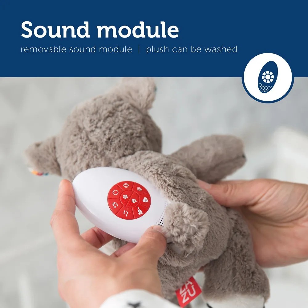 COCO Κοάλα Νανουρίσματος με Χτύπους Καρδιάς και Λευκούς Ήχους ZAZU