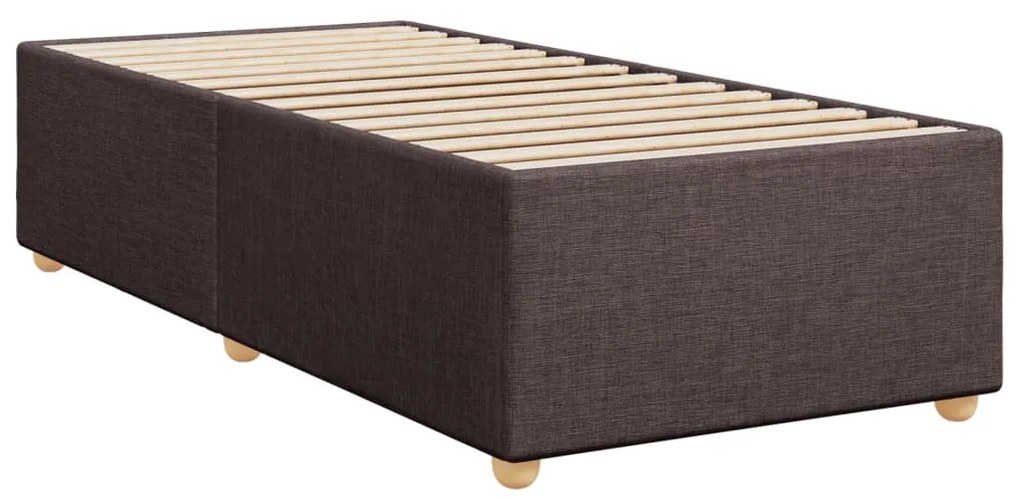 ΚΡΕΒΑΤΙ BOXSPRING ΜΕ ΣΤΡΩΜΑ ΣΚΟΥΡΟ ΚΑΦΕ 80X200 ΕΚ. ΥΦΑΣΜΑΤΙΝΟ 3285334