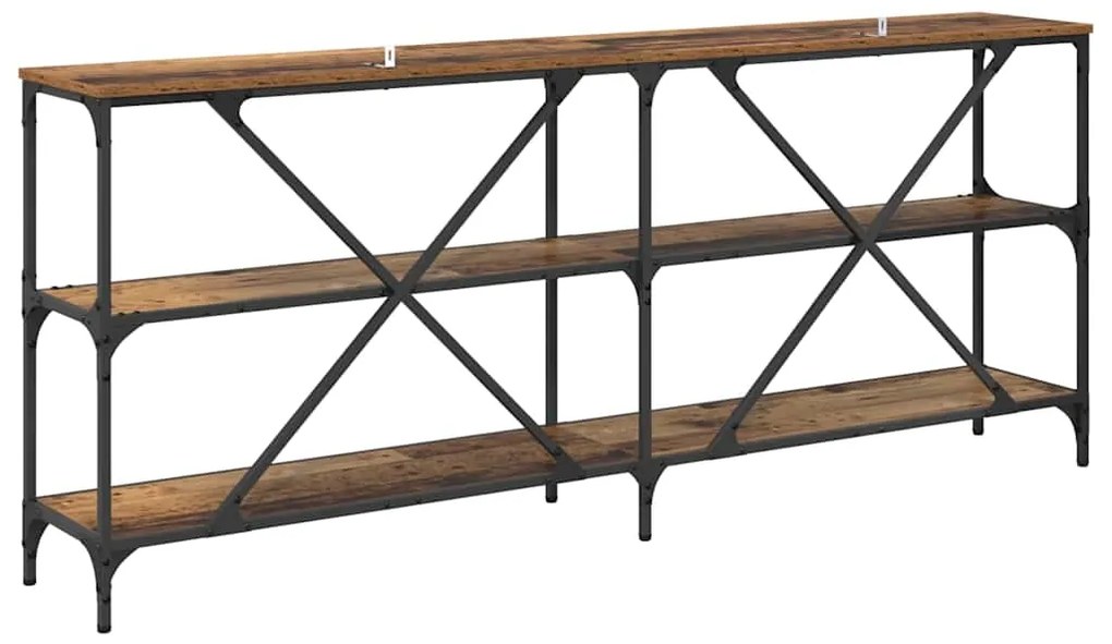 vidaXL Τραπέζι κονσόλας Παλιό ξύλο 180 x 30 x 75 εκ Επεξεργασμένο ξύλο