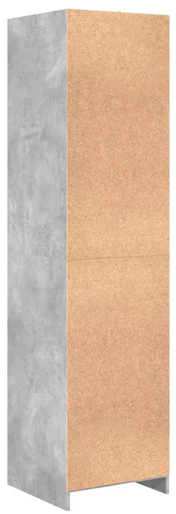 vidaXL Ντουλάπα Γκρι του Σκυροδέματος 50 x 50 x 200 εκ. Επεξ. Ξύλο